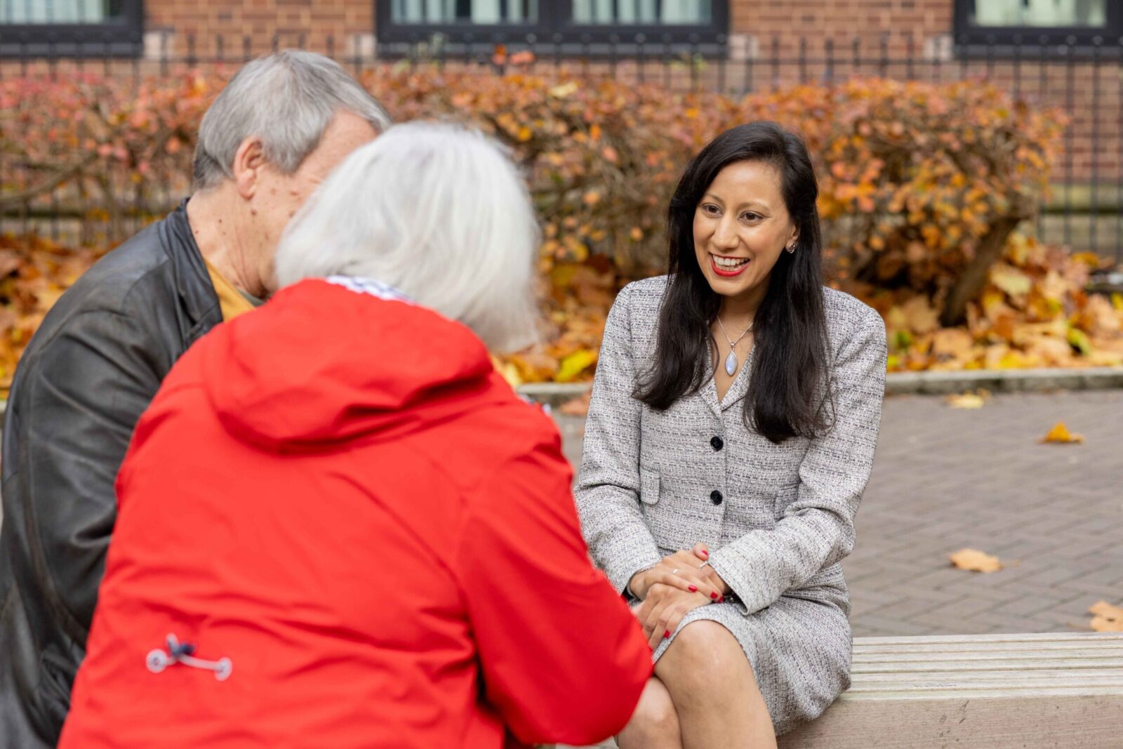 Sonia Kumar, Member of Parliament for Dudley, speaking to Dudley residents.