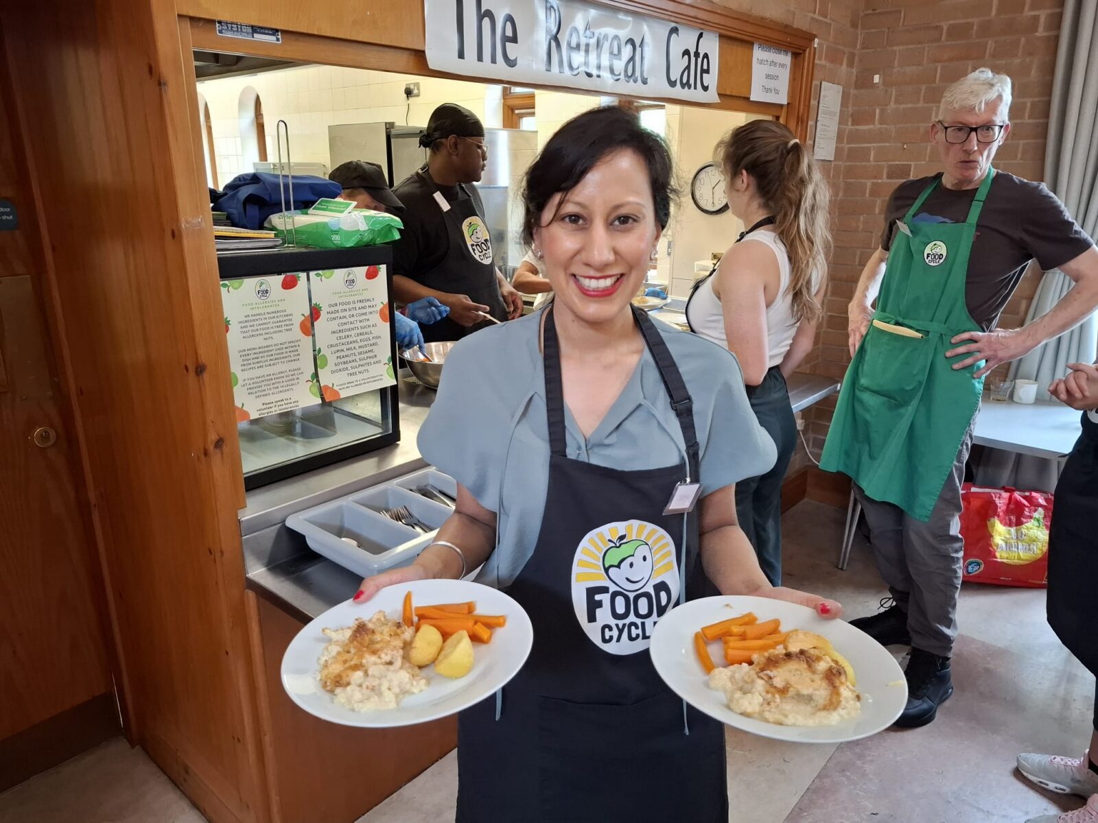 Sonia Kumar MP hosting at FoodCycle. 