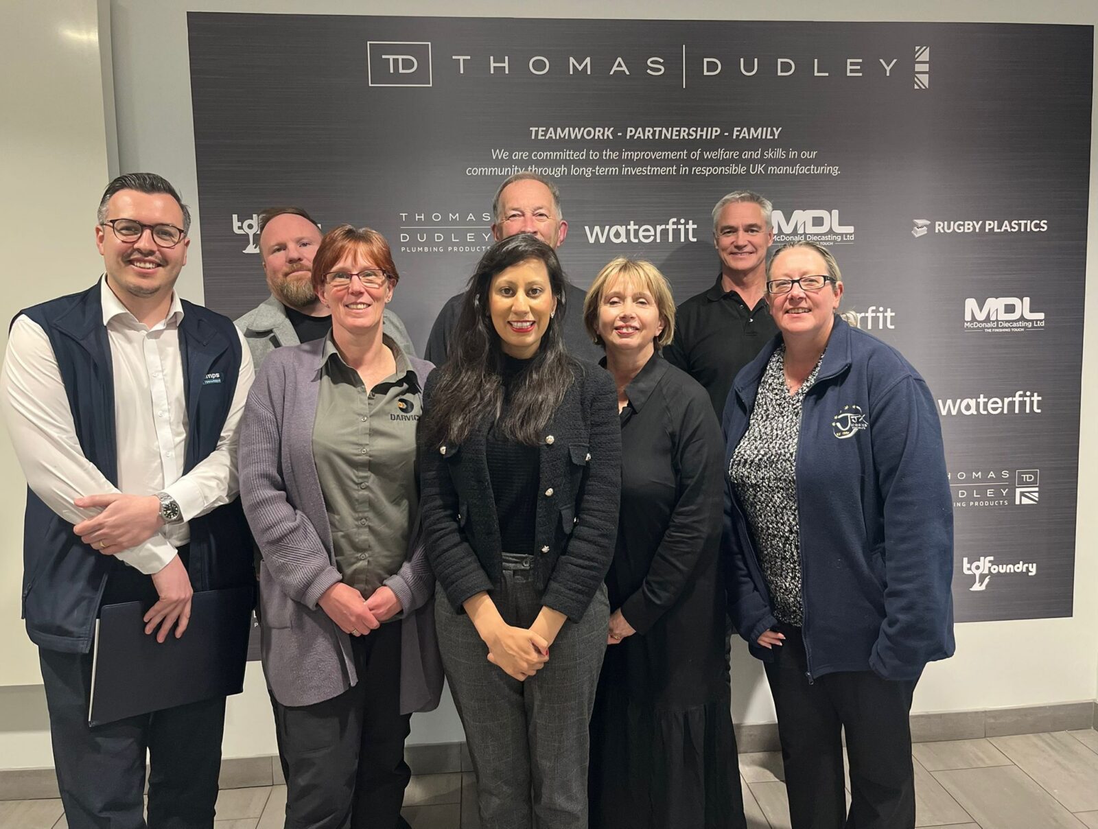 Sonia with the businesses who attended the event. 